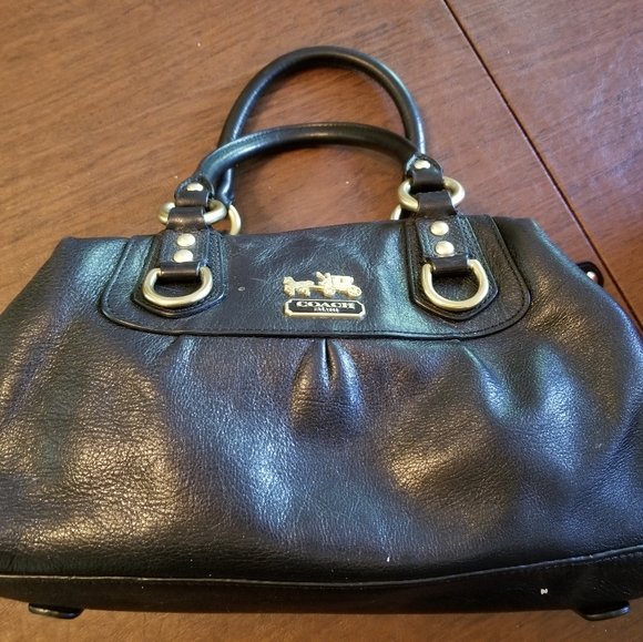 Coach Ashley satchel in black leather. Great condition. - Picture 2 of 8